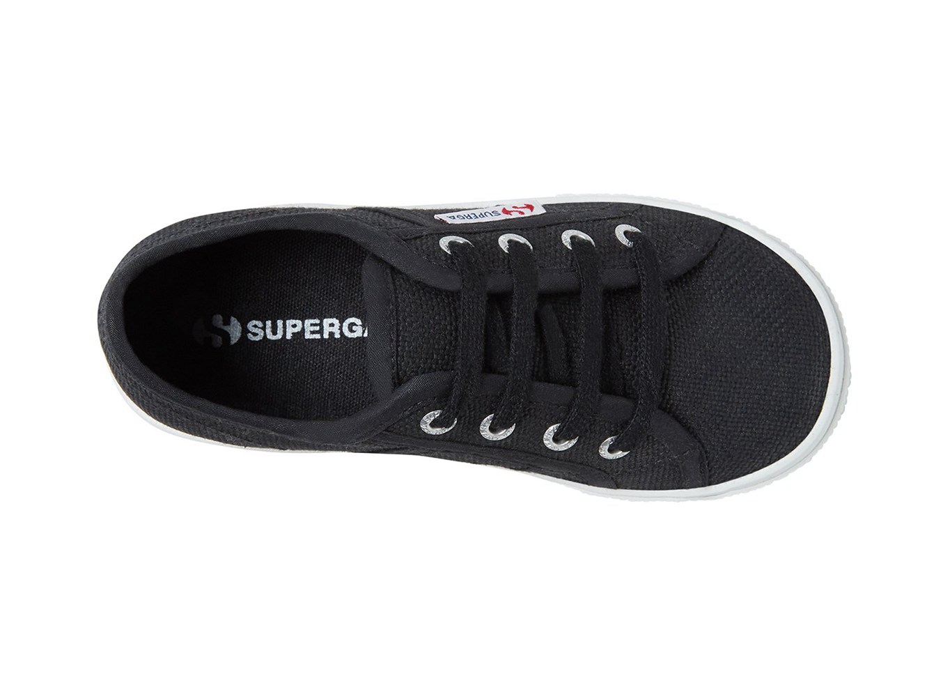Zapatillas Superga Niños Negras/Blancas - 2730 Cotj - 532098NRD